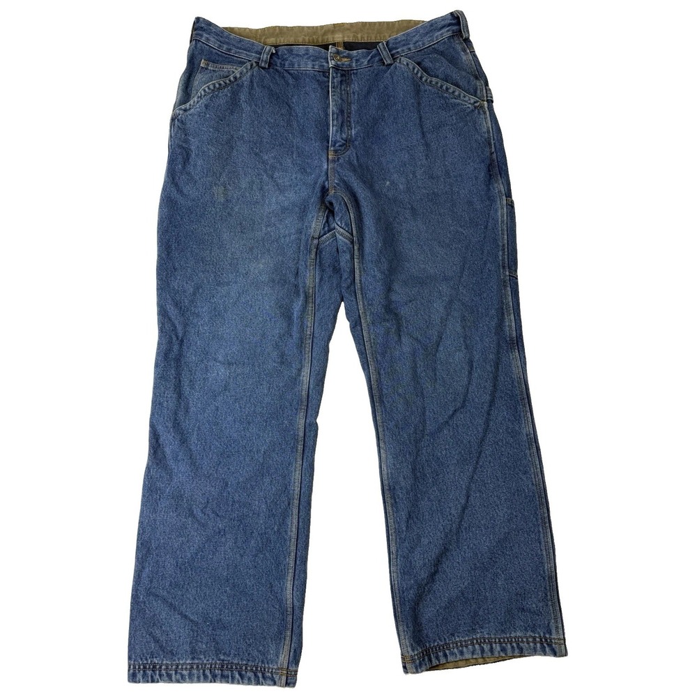 Duluth Trading Ballroom Double Flex Men's Flannel Lined Jeans Size 40 X 32